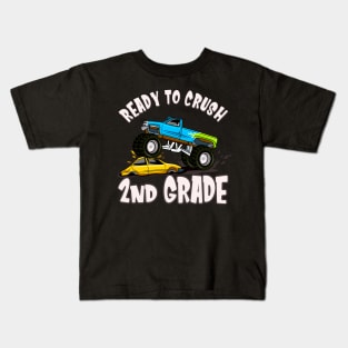 Monster Truck 2nd Grade School Kids Gifts Kids T-Shirt